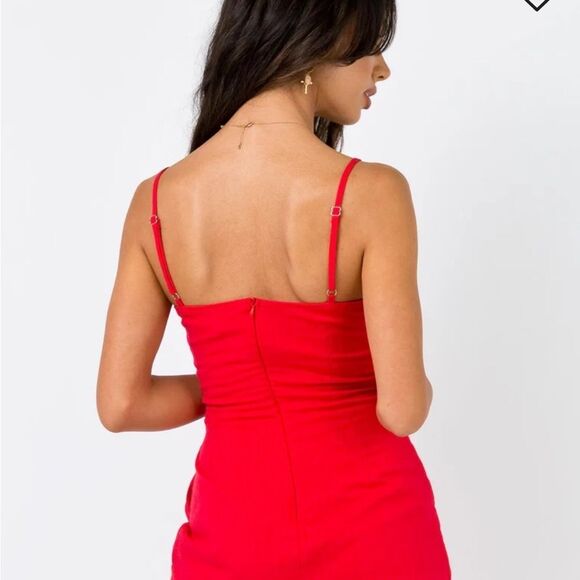 NWT LOVE LANE MINI DRESS RED Size 2 - Picture 3 of 16